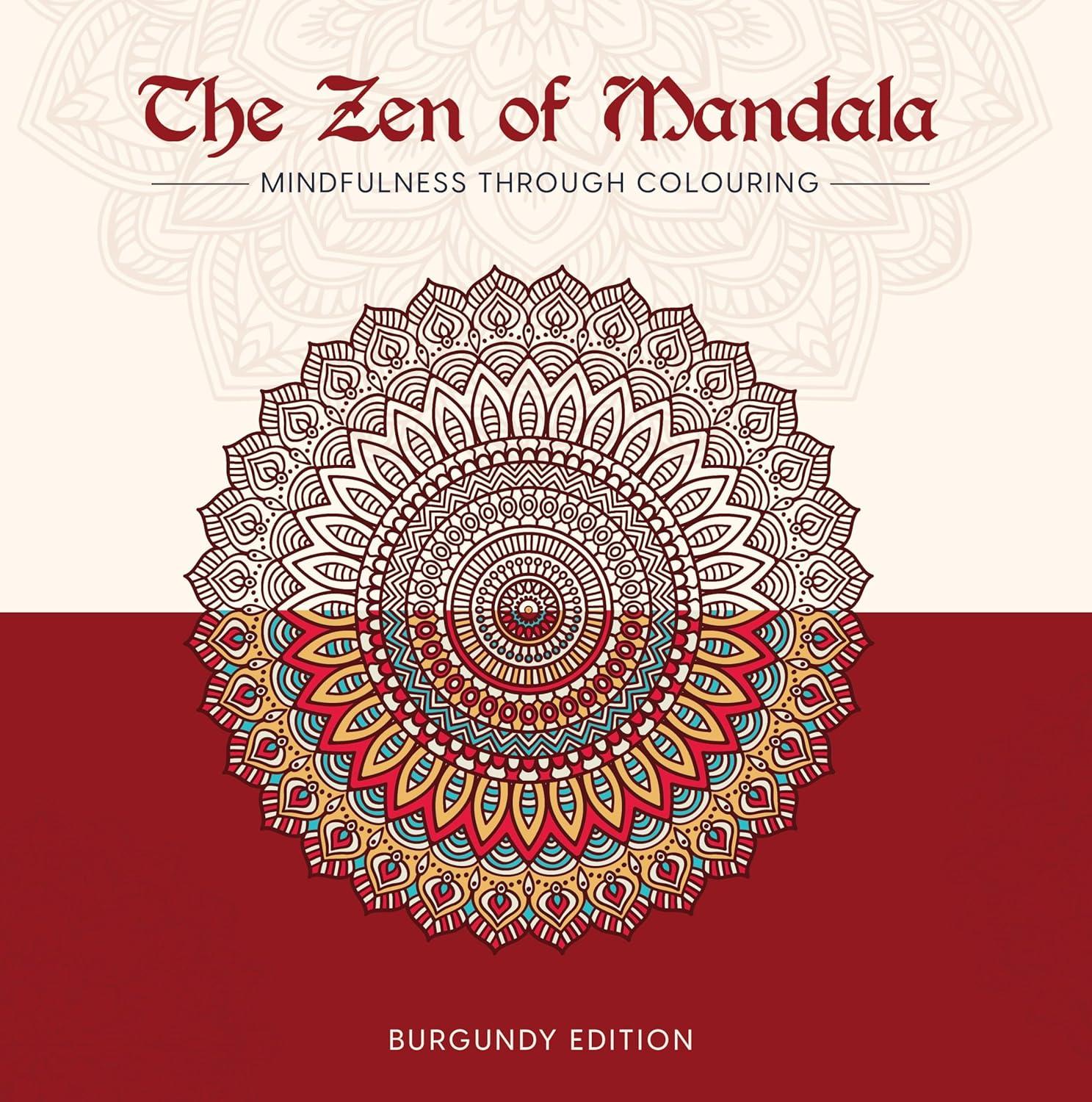 The Zen of Mandala (Burgundy edition)