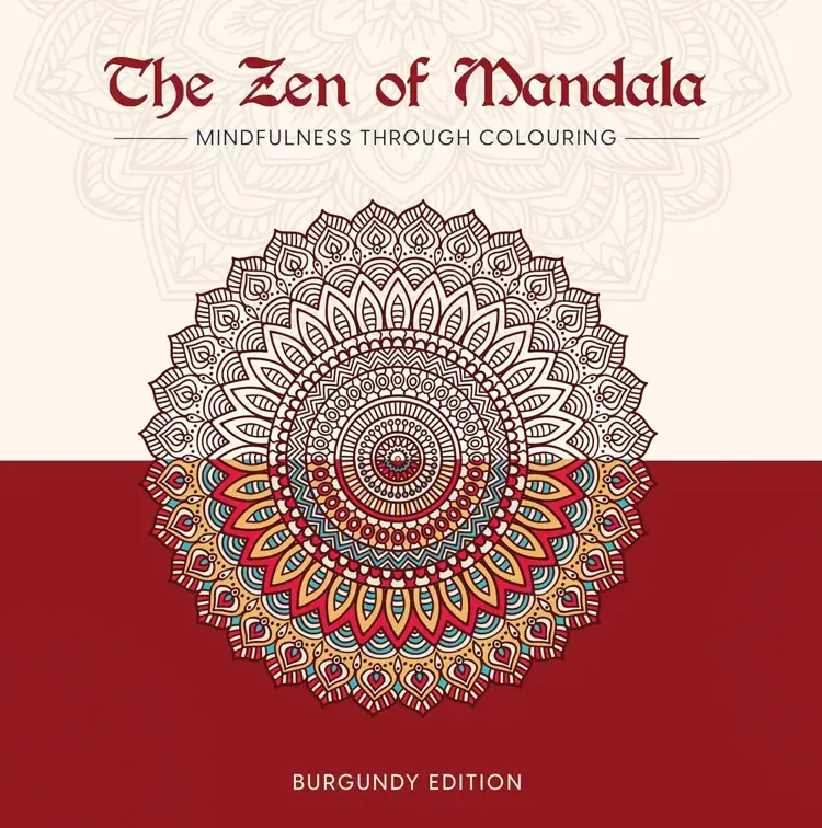 The Zen of Mandala (Burgundy edition) thumbnail 1